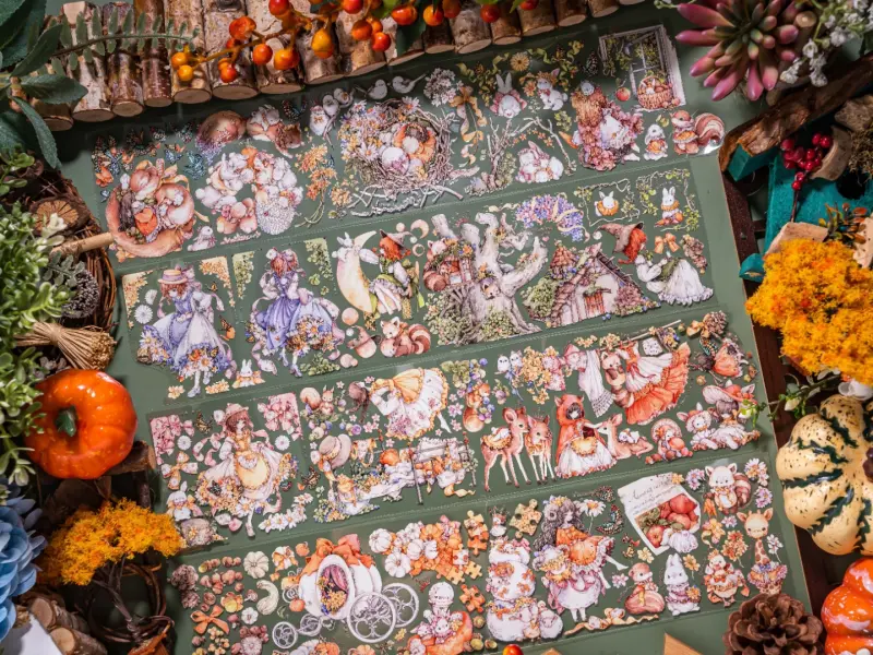 Shine PET Tape Sample - Serene Forest