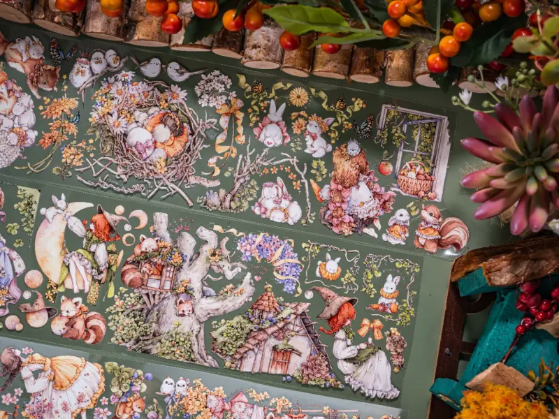 Shine PET Tape Sample - Serene Forest