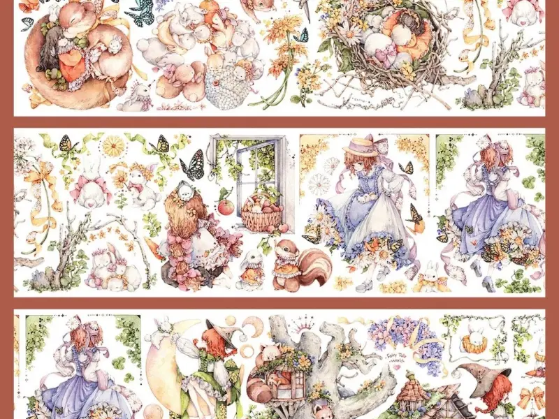 Shine PET Tape Sample - Serene Forest