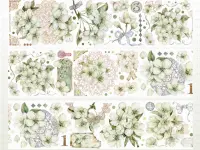 Star Mist Washi Tape Sample - Pear Color