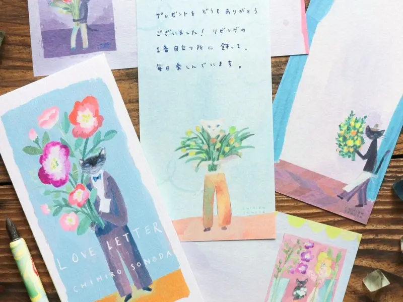 Cozyca x CHIHIRO SONODA One-Stroke Notepad - Love Letter