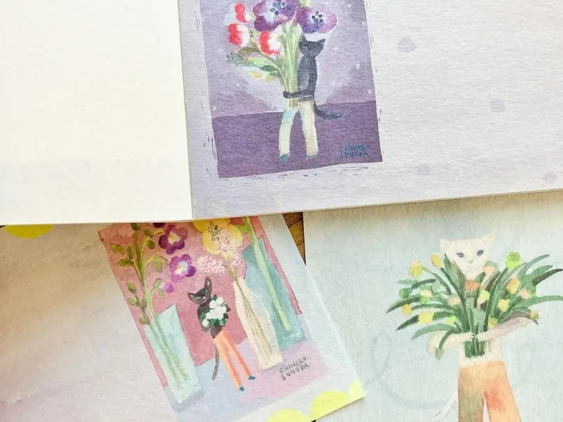 Cozyca x CHIHIRO SONODA One-Stroke Notepad - Love Letter