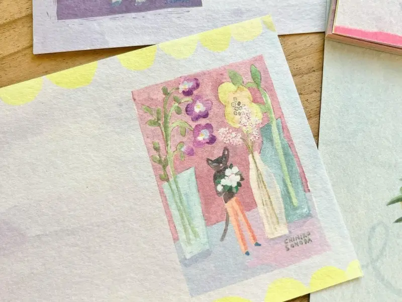 Cozyca x CHIHIRO SONODA One-Stroke Notepad - Love Letter