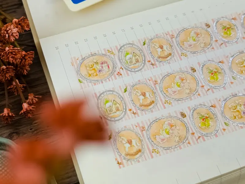 Saien Christmas Washi Tape - Picture Frame