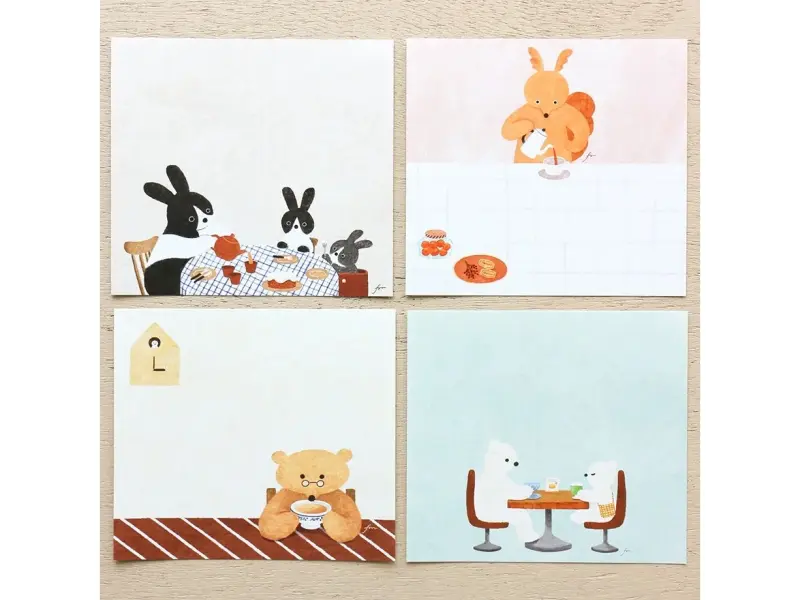 Cozyca x Mariko Fukuoka Memo Pad - Tea Time