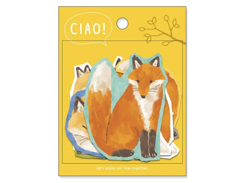 Mindwave Ciao Large Animal Stickers - Fox