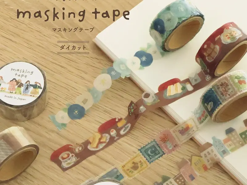 Mindwave Die-Cut Borderless Washi Tape 95445 - Town Houses