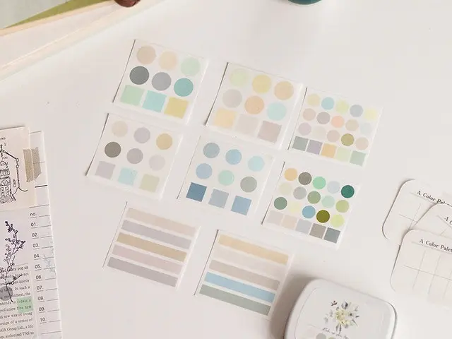 MU Mini Tin Palette Stickers - 04 Fresh Flower