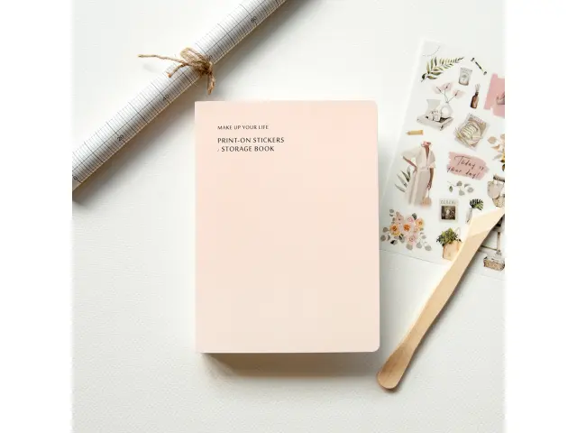 MU Sticker Storage Book - Nude Pink