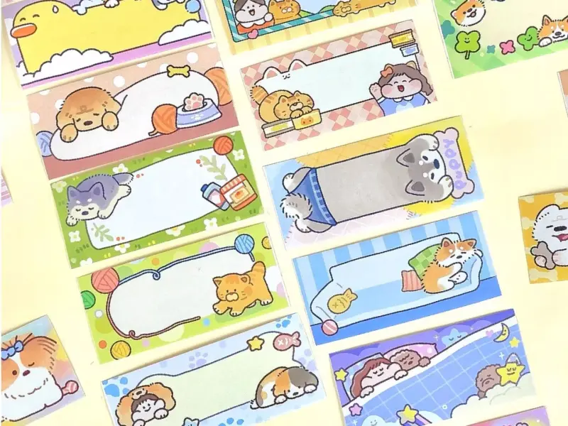 Meatball Paper Tape - Cat And Dog Notes