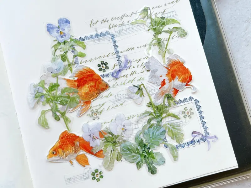 MOI Studio Washi Tape Sample - Goldfish