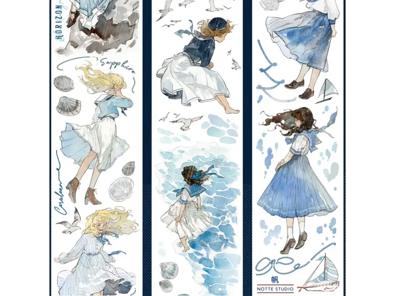 Notte Studio Washi Tape Sample - Sail