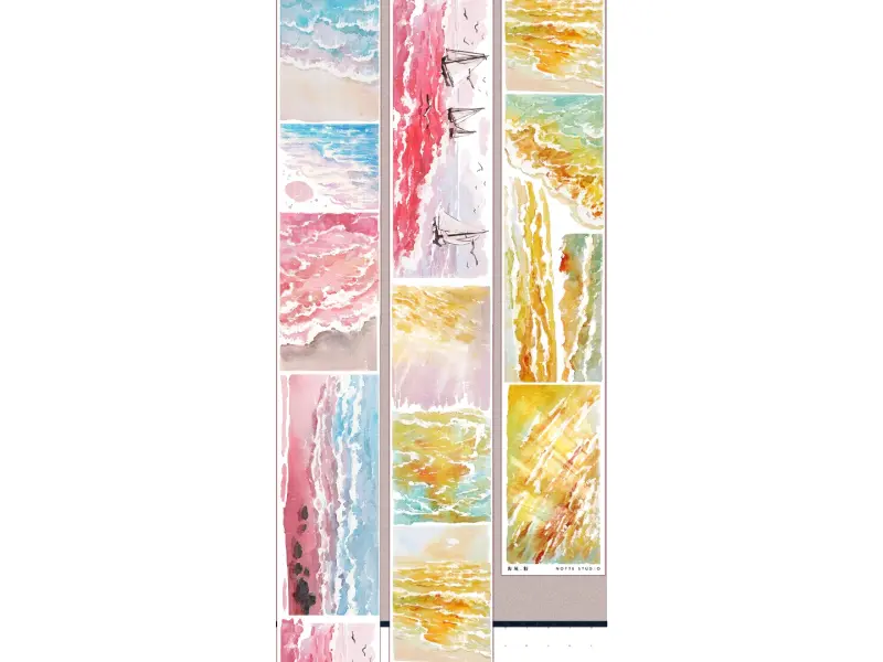 Notte Studio Washi Tape Sample - Pink Sea