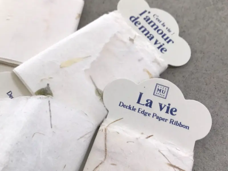 MU La Vie Deckle Edge Paper Ribbon