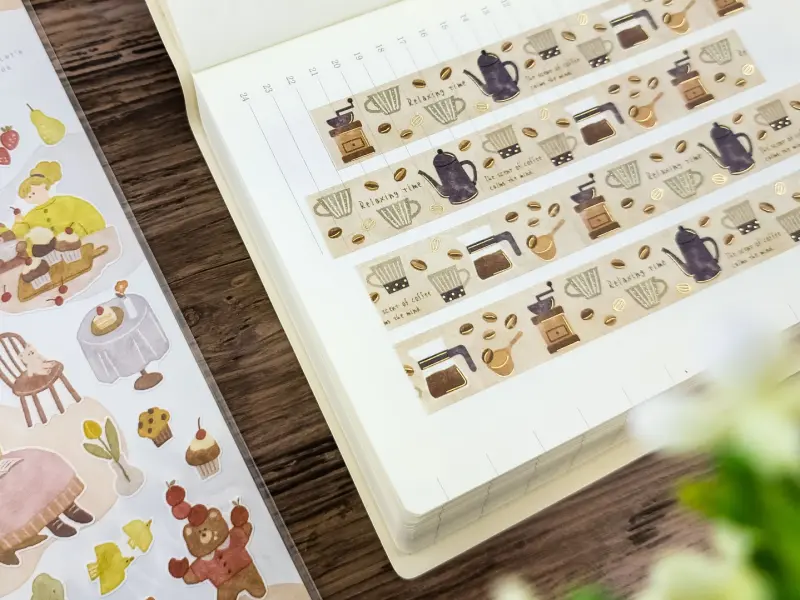 Saien Washi Tape - Coffee Time