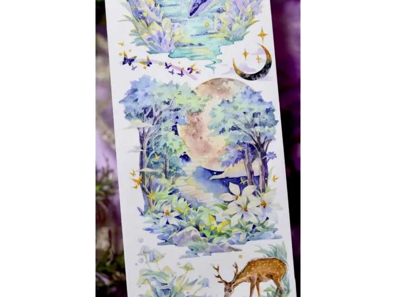 Shine Washi Tape Sample - Firefly Forest