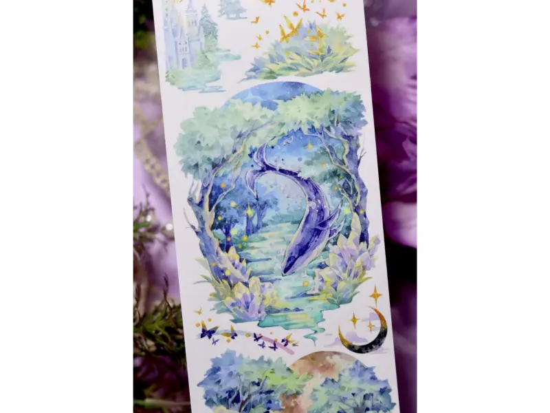 Shine Washi Tape Sample - Firefly Forest