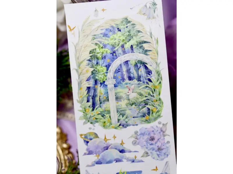 Shine Washi Tape Sample - Firefly Forest