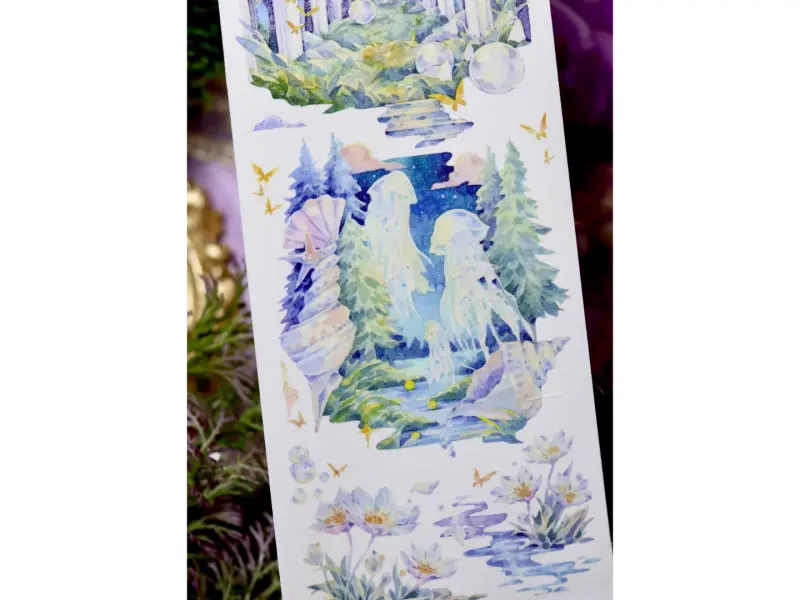 Shine Washi Tape Sample - Firefly Forest