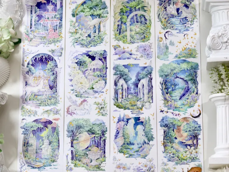 Shine Washi Tape Sample - Firefly Forest