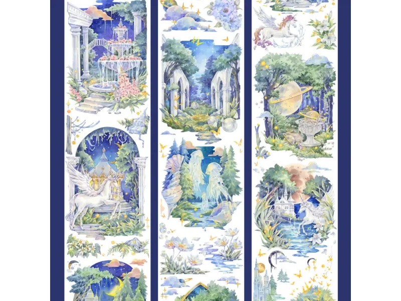 Shine Washi Tape Sample - Firefly Forest