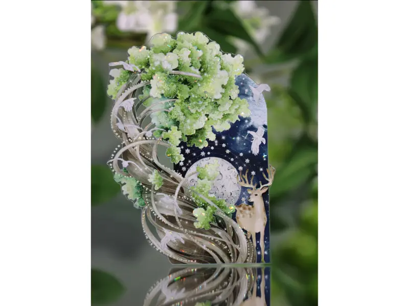 Shine Washi Tape Sample - World Tree Green