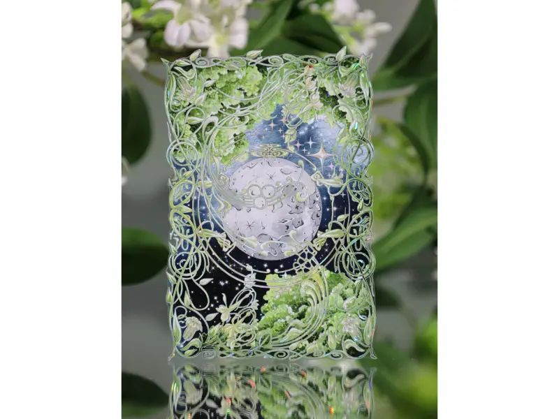 Shine Washi Tape Sample - World Tree Green