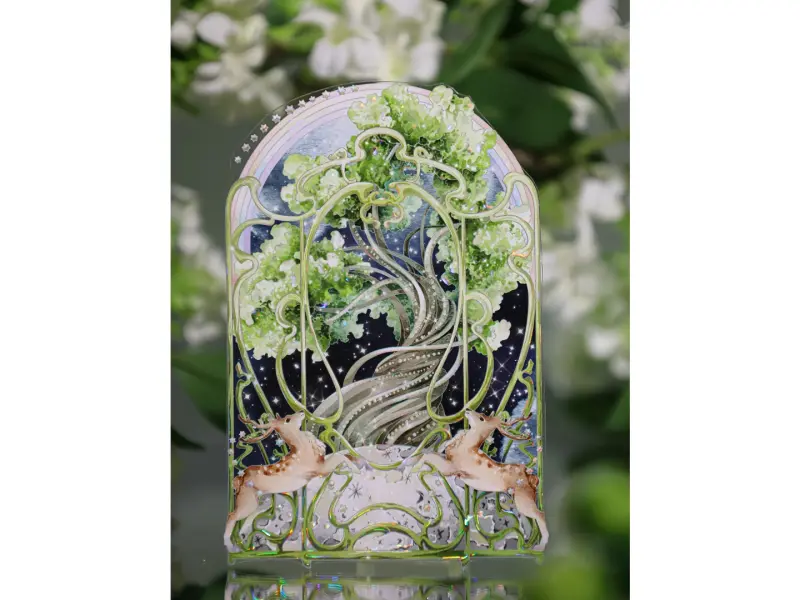 Shine Washi Tape Sample - World Tree Green