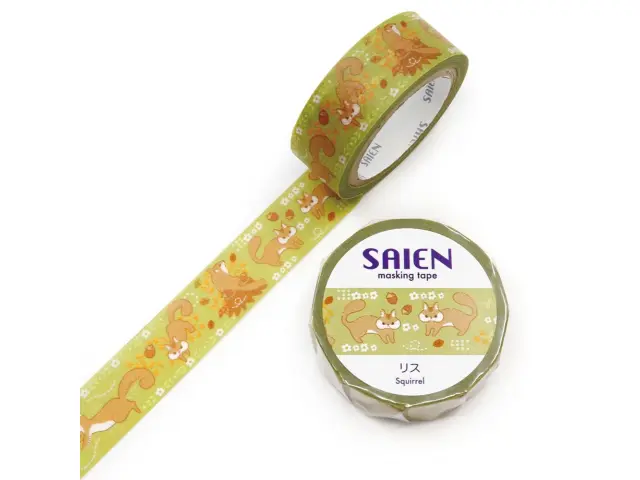 Saien Washi Tape - Squirrel