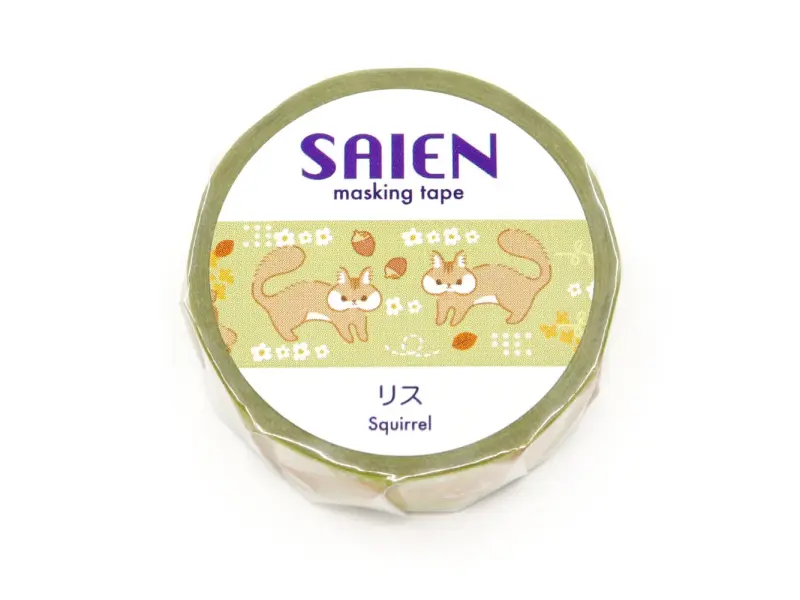 Saien Washi Tape - Squirrel