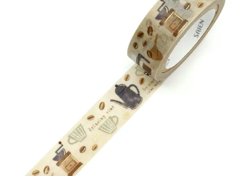 Saien Washi Tape - Coffee Time