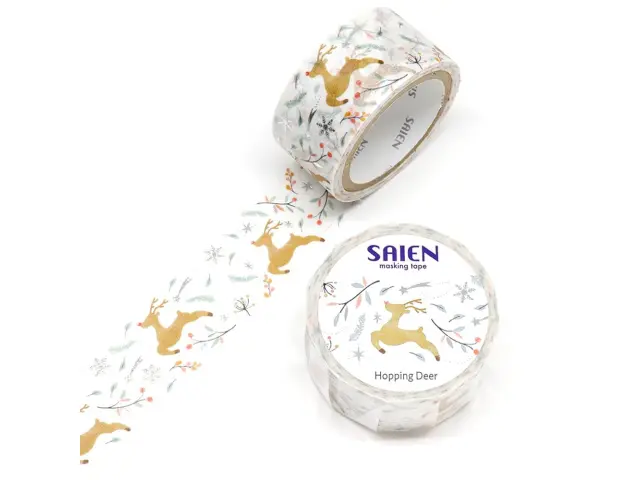 Saien Christmas Washi Tape - Hopping Deer