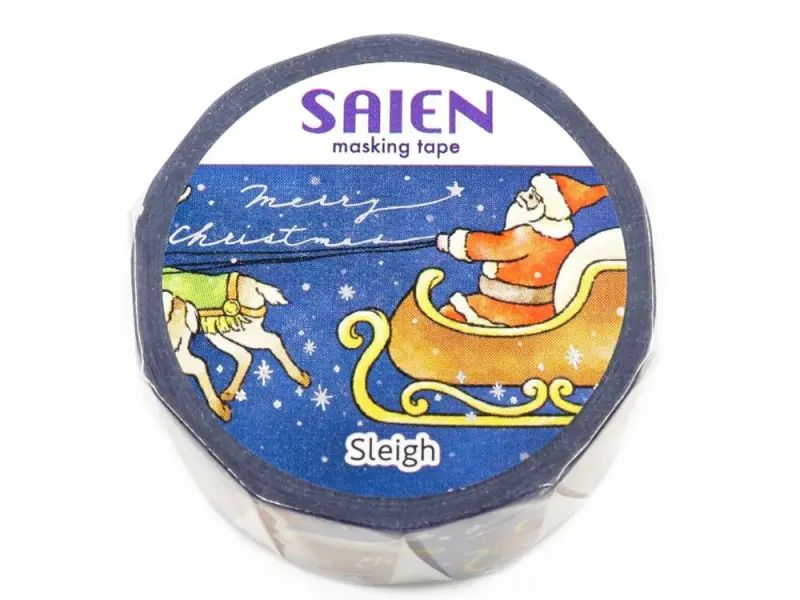 Saien Christmas Washi Tape - Sleigh