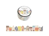 Mindwave Die-Cut Borderless Washi Tape 95445 - Town Houses