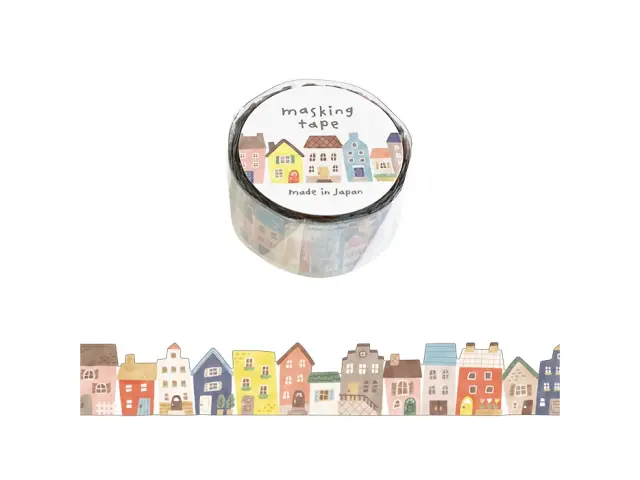 Mindwave Die-Cut Borderless Washi Tape 95445 - Town Houses