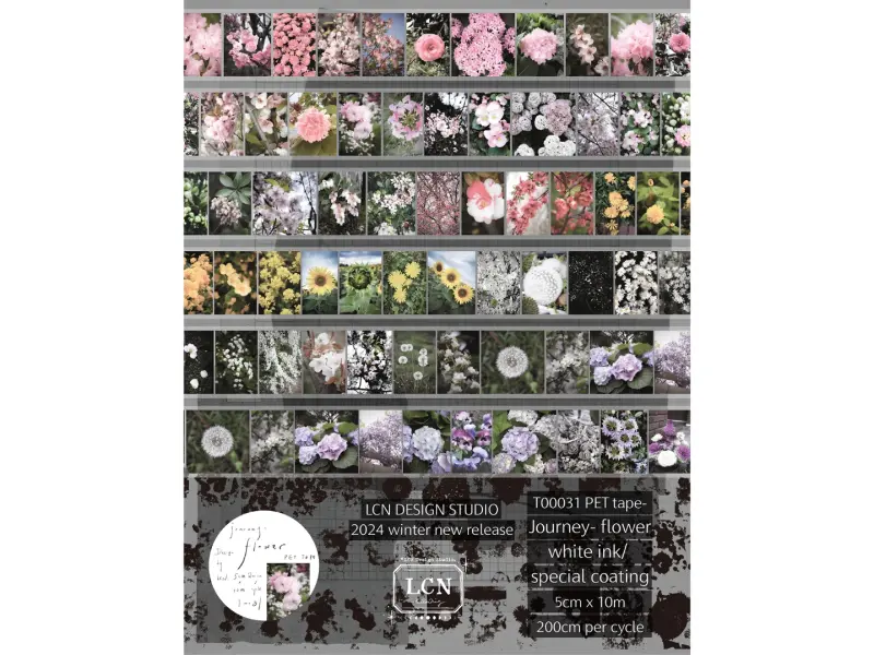 LCN Matte PET Tape Journey - Flower