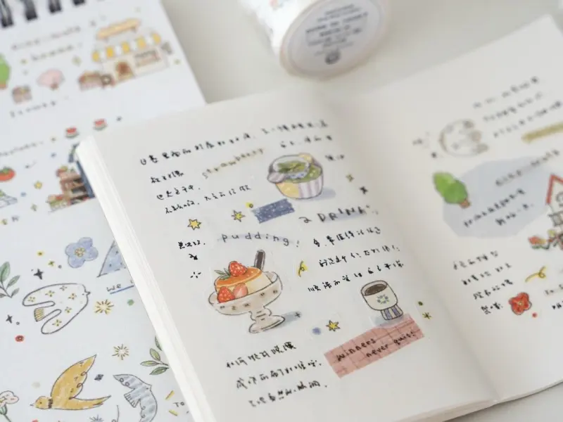 Orange Studio Washi Tape - Home Cafe