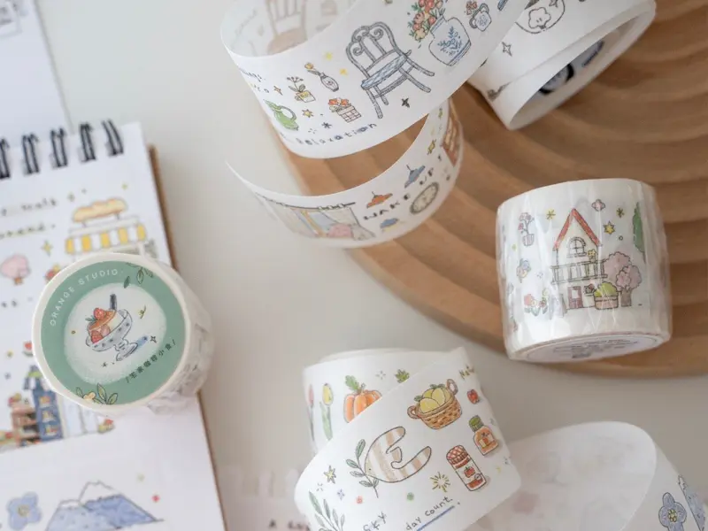 Orange Studio Washi Tape - Home Cafe