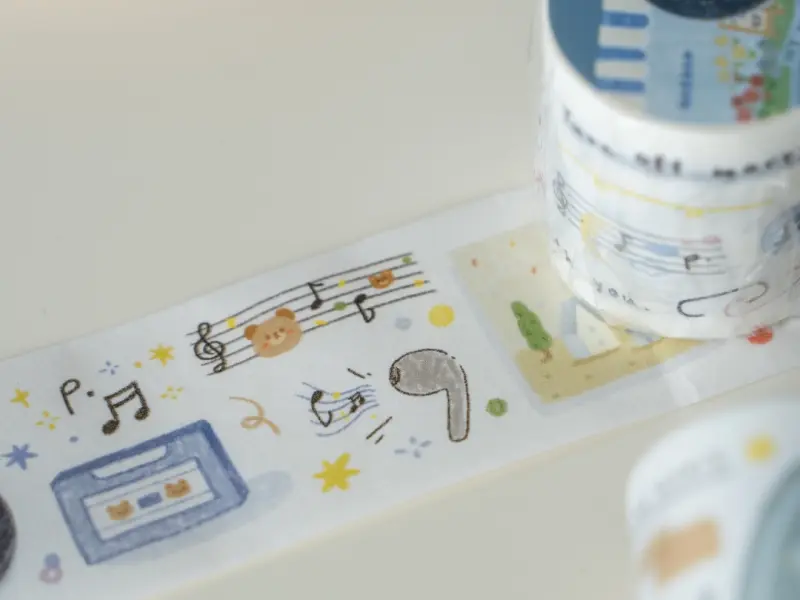 Orange Studio Washi Tape - Music Notes