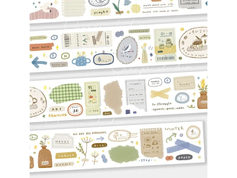 Orange Studio Washi Tape - Retro