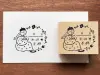 Stamp Marche Girl Rubber Stamp - Weather Flower Frame