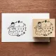 Stamp Marche Girl Rubber Stamp - Weather Flower Frame