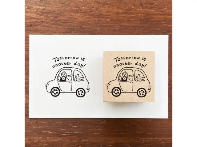 Stamp Marche Girl Rubber Stamp - Tomorrow