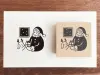 Stamp Marche Girl Rubber Stamp - Santa