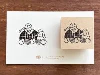 Stamp Marche Girl Rubber Stamp - Easter