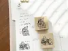Stamp Marche Girl Rubber Stamp - Easter