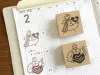 Stamp Marche Girl Rubber Stamp - Baking