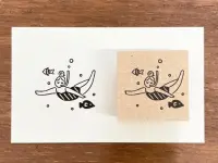 Stamp Marche Girl Rubber Stamp - In The Sea