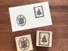 Stamp Marche Girl Rubber Stamp - Square Frame