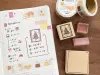 Stamp Marche Girl Rubber Stamp - Square Frame